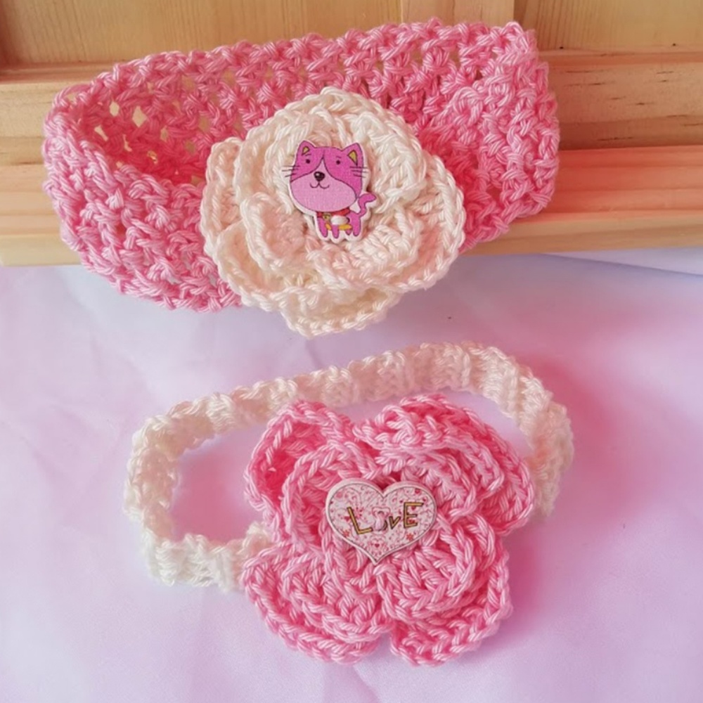 100% Cotton Handmade ]Newborn Baby Girl Headbands